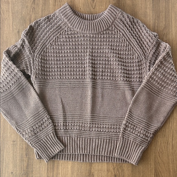 Universal Thread Sweaters - Universal Thread Textured Knit Sweater - Taupe